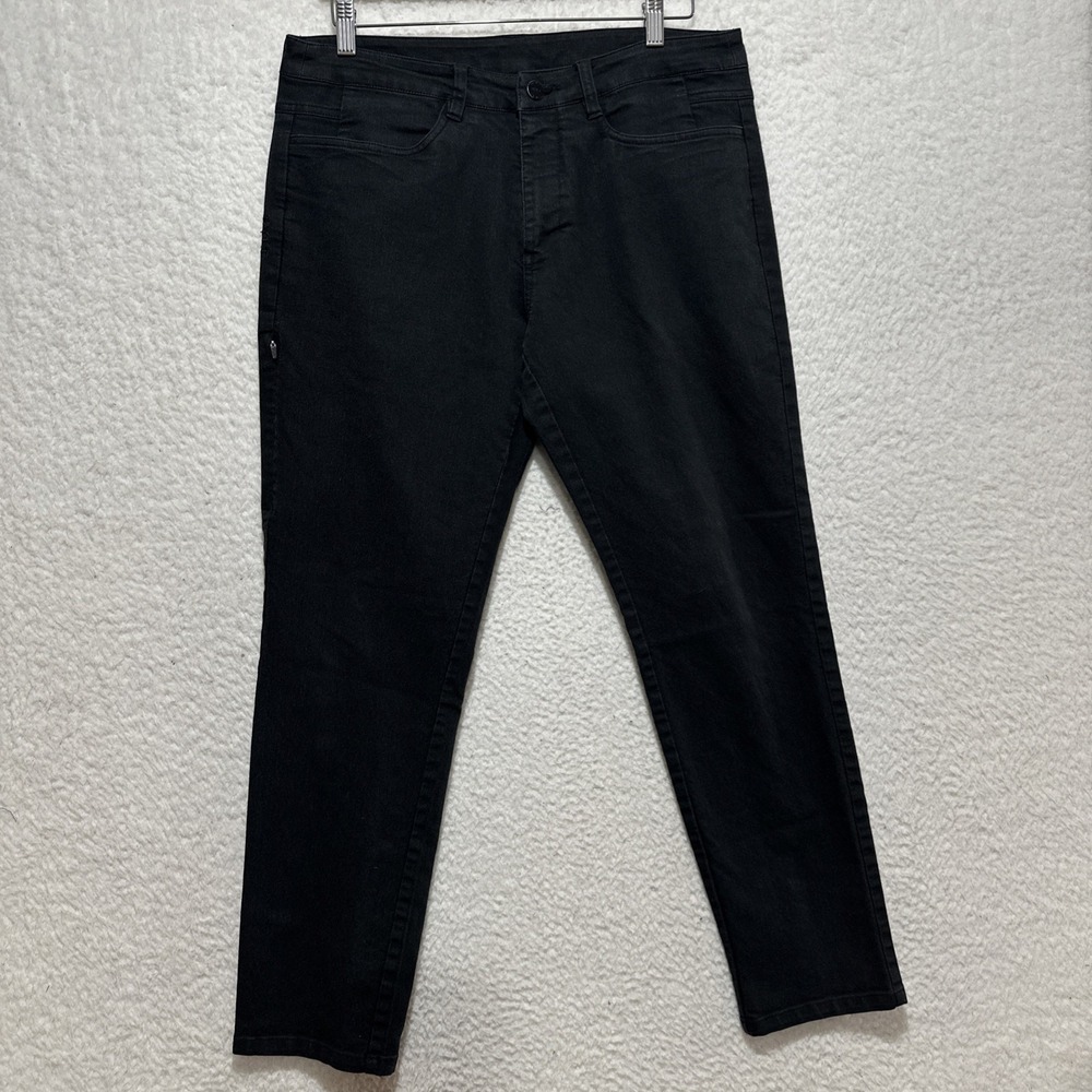 BYLT Jeans Mens Size 33‎ Black Tapered Stretch Denim Everyday Pant
